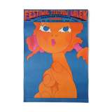 Affiche de théatre polonaise polish poster originale de 1969