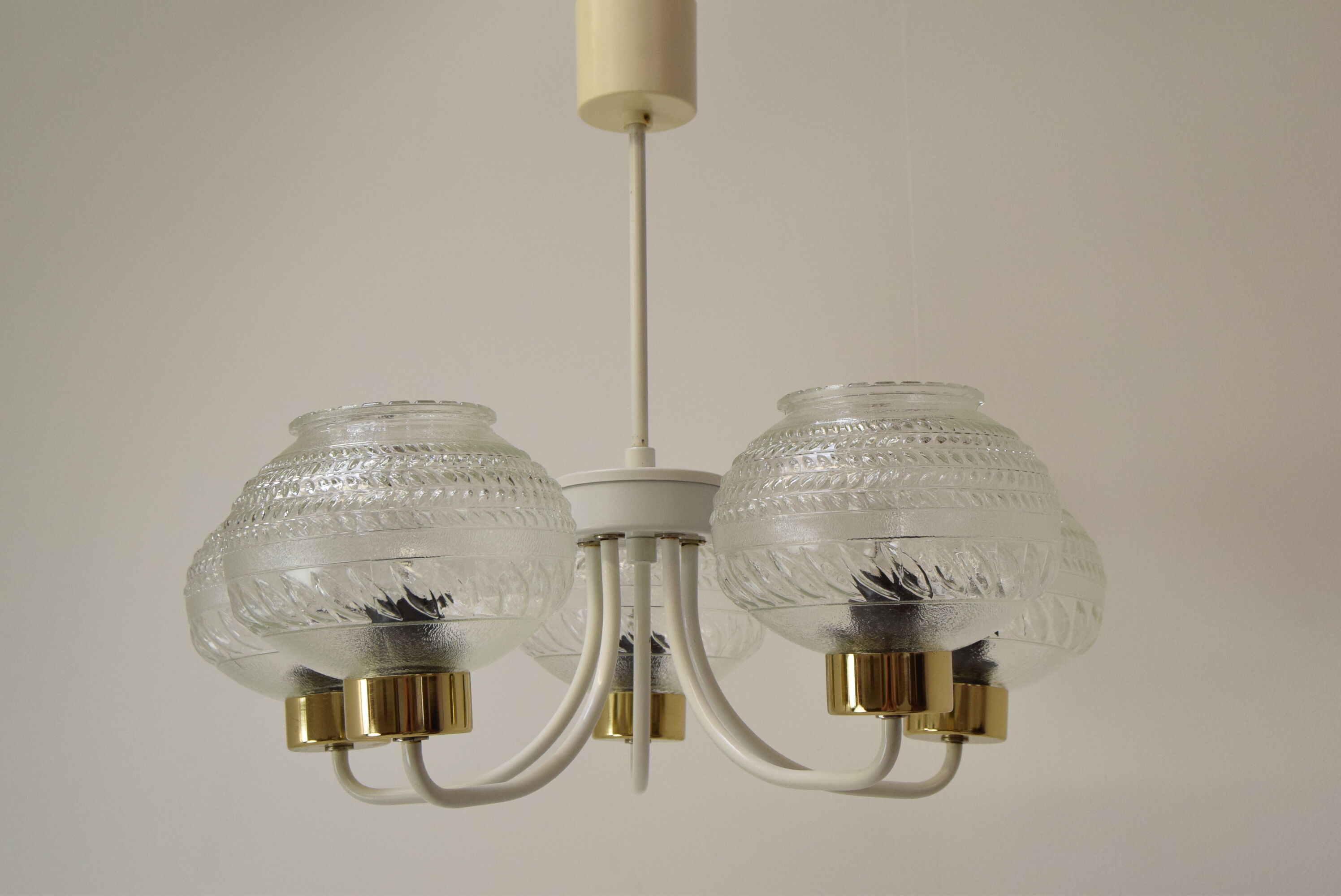 Mid-century chandelier by instala jilove u decina,1970's.