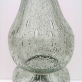 Vase, vintage soliflore in blown glass, bubbled