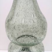 Vase, vintage soliflore in blown glass, bubbled