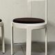Lacquered wooden chairs with fabric, 1970s, set of 4