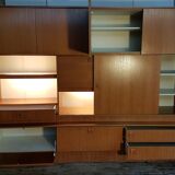 Bibliothèque bar scandinave années 70