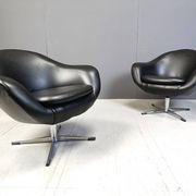 Fauteuils club du milieu du siècle, années 1960