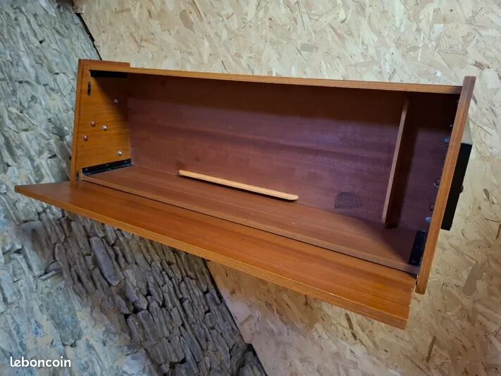 Bureau-Console Vintage "Legate" - Teck & Métal - Design Scandinave 196