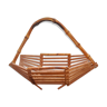 Fruit or other basket, wood and bamboo, circa 1970's