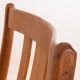 Ensemble de 4 chaises en teck danoises du milieu du siècle