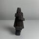 Pair of Dutch brutalist cast stone concrete abstract sculptures, ca 1960s
