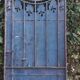 Solid gate, garden iron, H227x110cm, old, exterior door