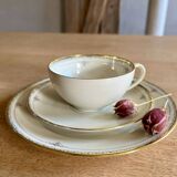 Dessert service: plates, cups and saucers