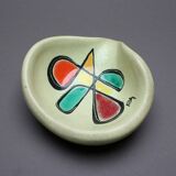 Empty pocket signed in pottery abstract pattern 1950s