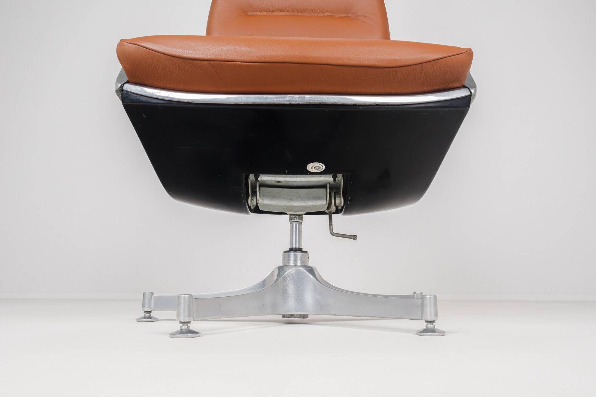 4 High Commander Office Chairs by Jorge Zalszupin - Brazil - 1980s