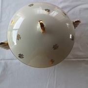 French porcelain soup tureen, classic and elegant style,
