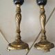 Pair of vintage brass lamp legs
