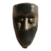 Masque rituel de l’Himalaya – sculpté à la main – yeux polychromes – Népal