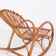 Fauteuil à bascule italien en rotin, 1960