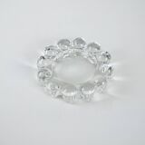 Glass candle holder, Danish design, 1970s, made in