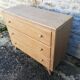 Vintage raw oak chest of drawers