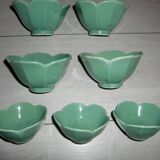 Set of 7 cabbage leaf ramekins