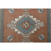 1970s Vintage Turkish Oushak Handmade Wool Cotton Brown Area Rug 160x254