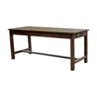 Solid oak farm table circa 1960