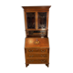 Antique Edwardian Bureau Bookcase with Inlaid Floral Detail – Early 20th Ce