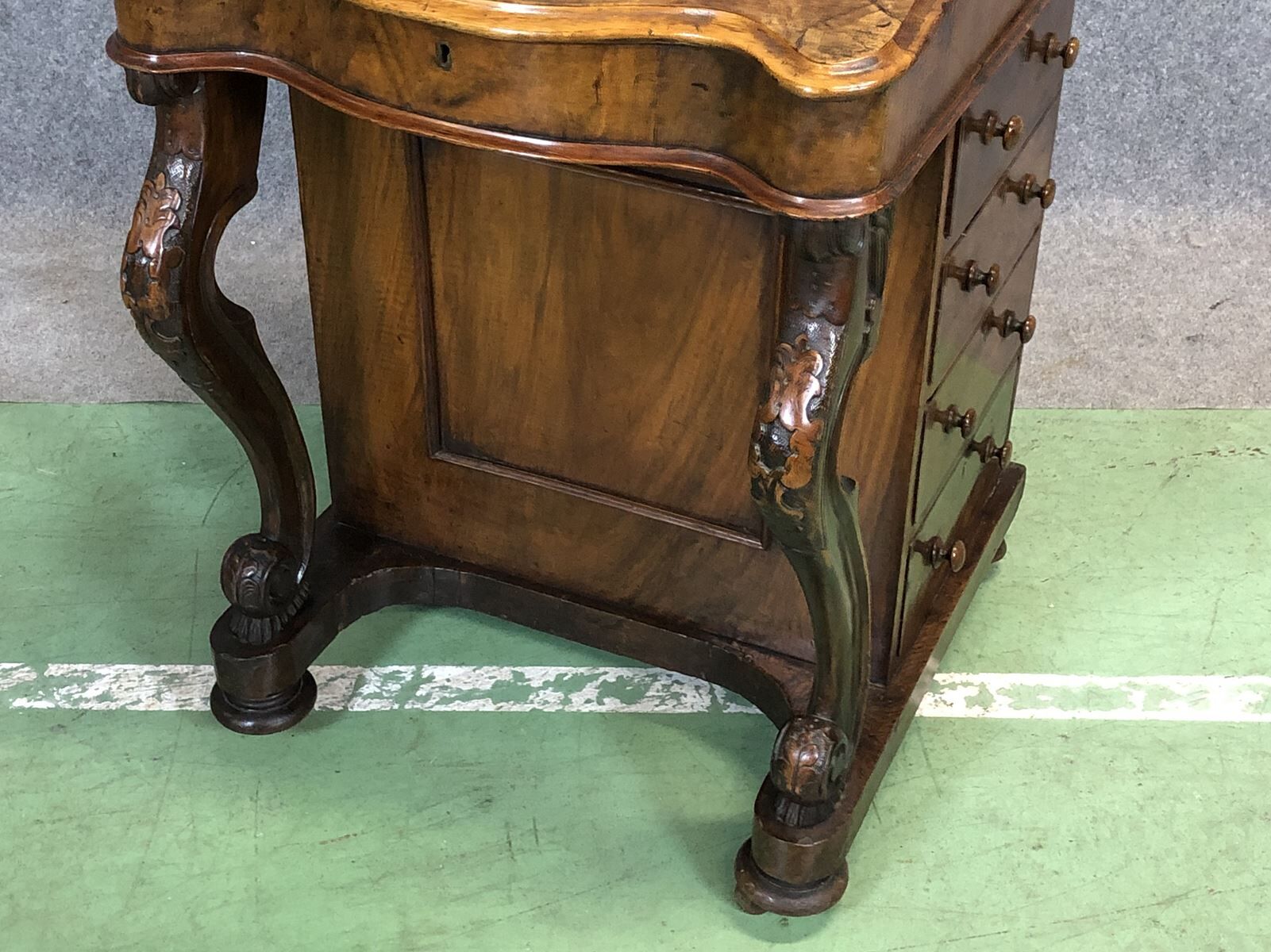 Bureau Davenport Victorien XIXème en noyer