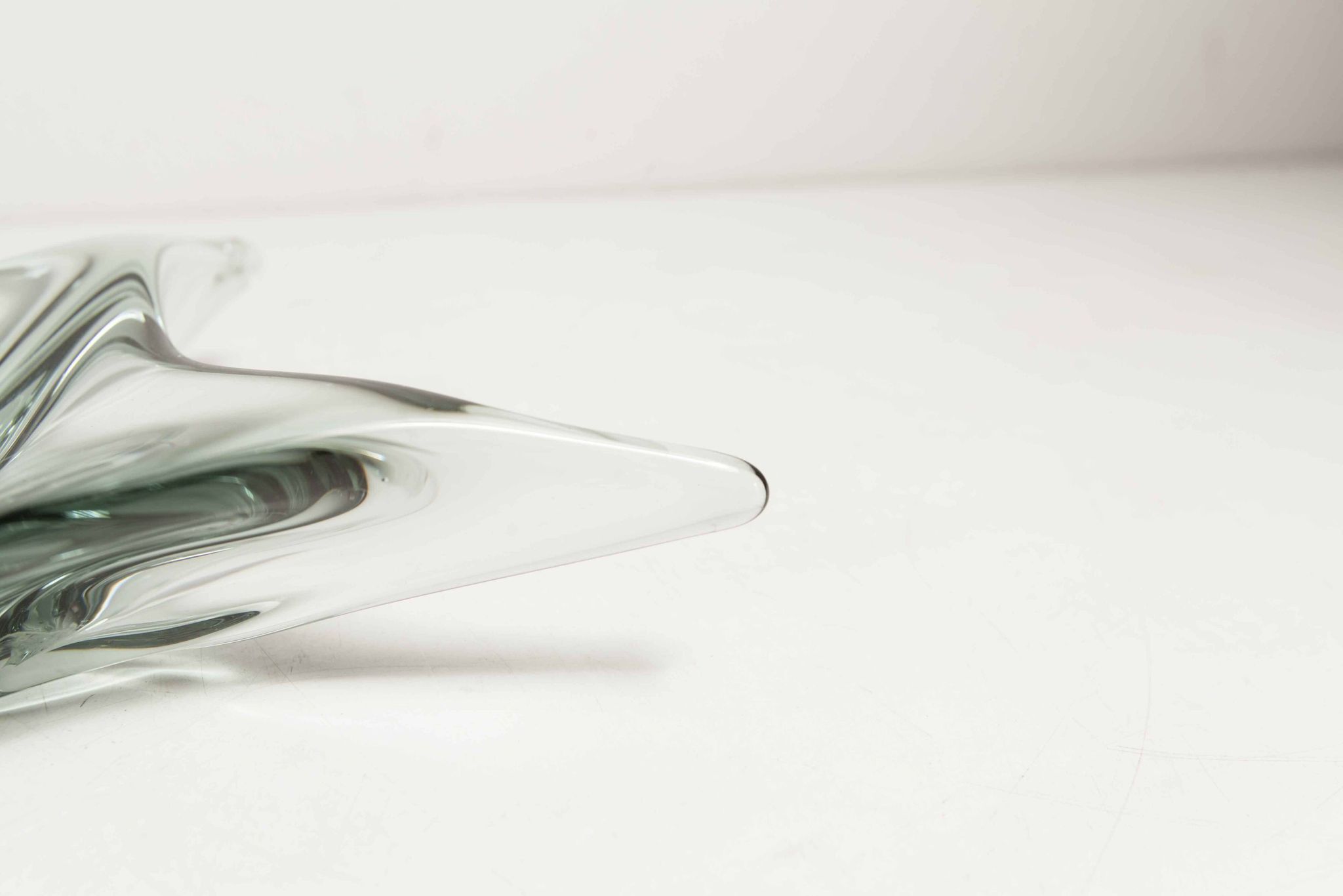 Green Murano glass ashtray