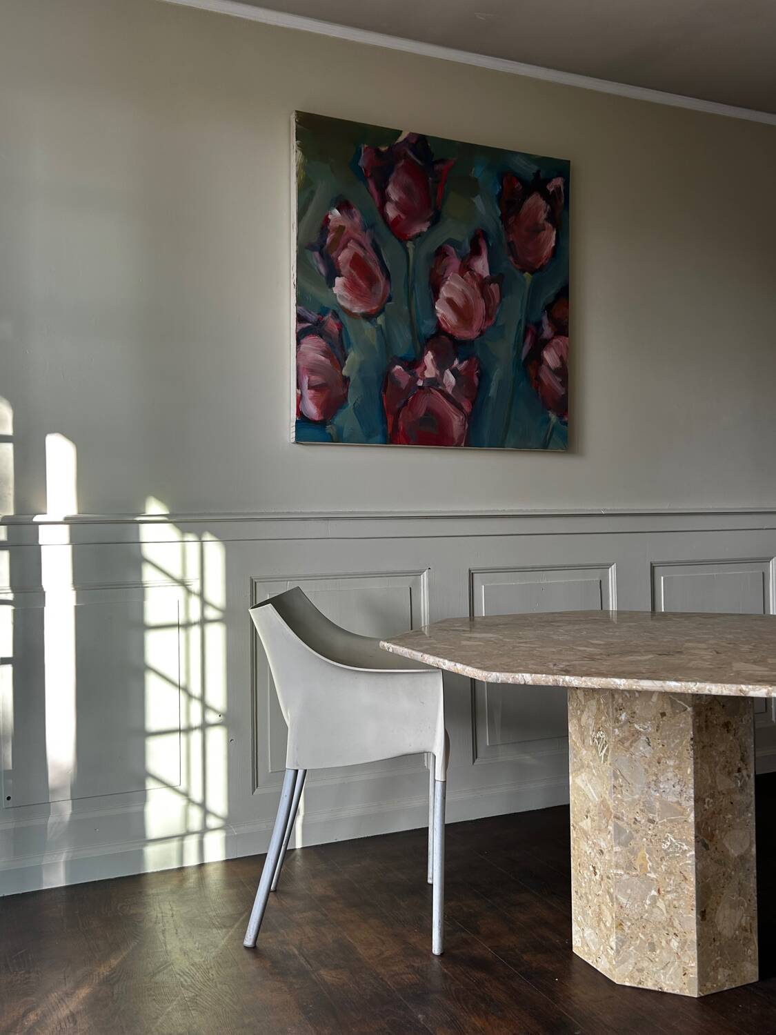 Vintage marble dining table