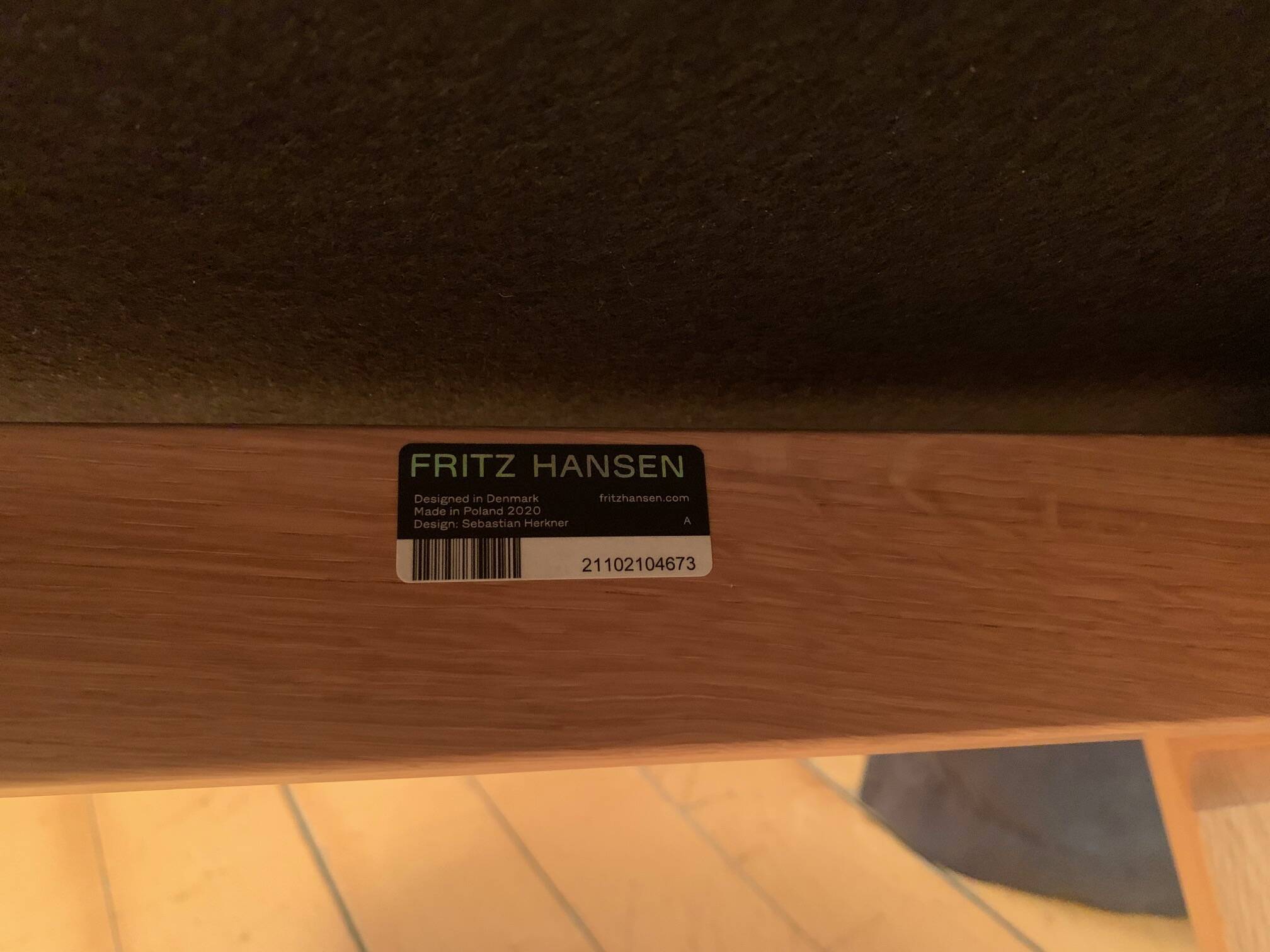 Let armchair designed by Sebastian Herkner, Fritz Hansen, Denmark