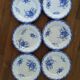 Old plates earth of iron Sarreguemines Watteau vintage retro