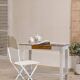 Wood & marble console