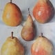 1947 pedagogic poster on pears