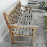Teak garden bench