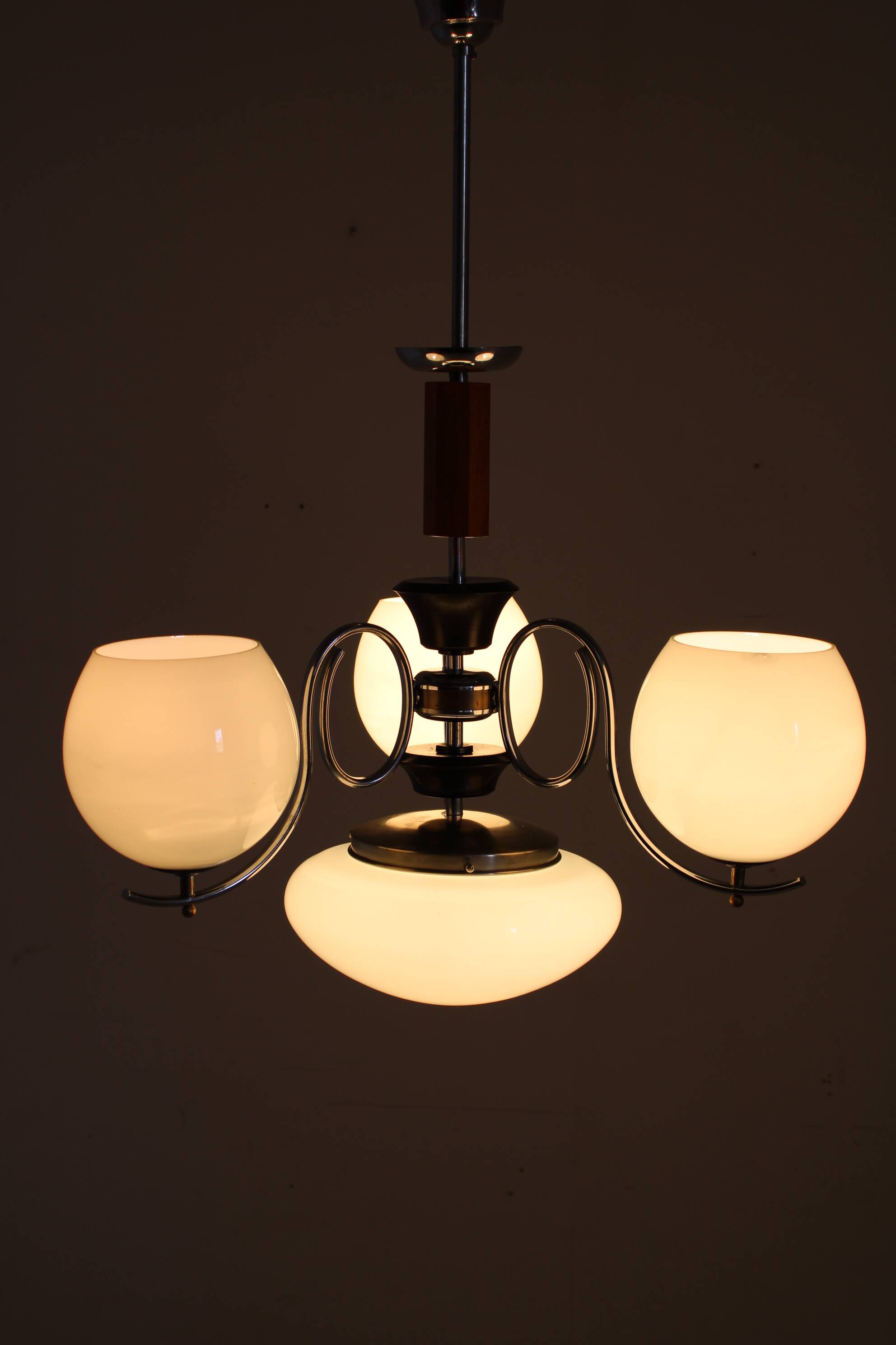 1930s Art Deco Chandelier ,Czechoslovakia