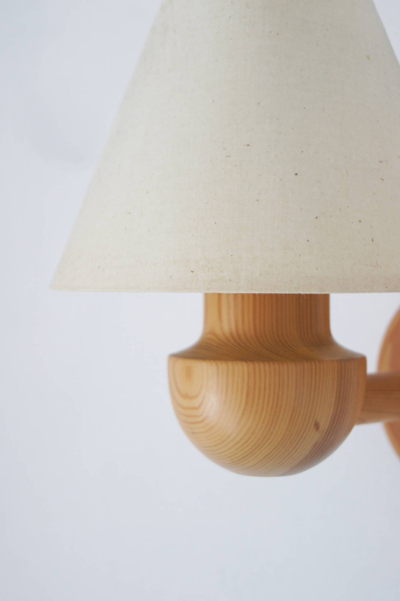 Wooden Wall Light from Ikea, 1970s, Set of 2