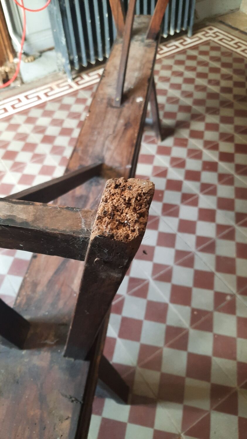 Farmhouse table and benches