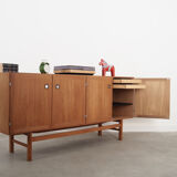 Enfilade en frêne, design danois, années 1970, Danemark