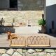 Vintage rattan shelf pair "Celestine"