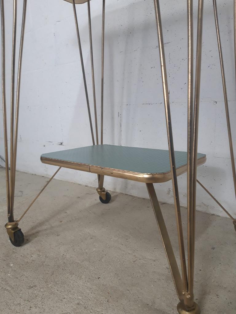 Vintage bar cart / plant table / trolley