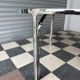 Vintage glass and chrome table