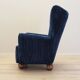 Fauteuil en tissu bleu marine, Danemark