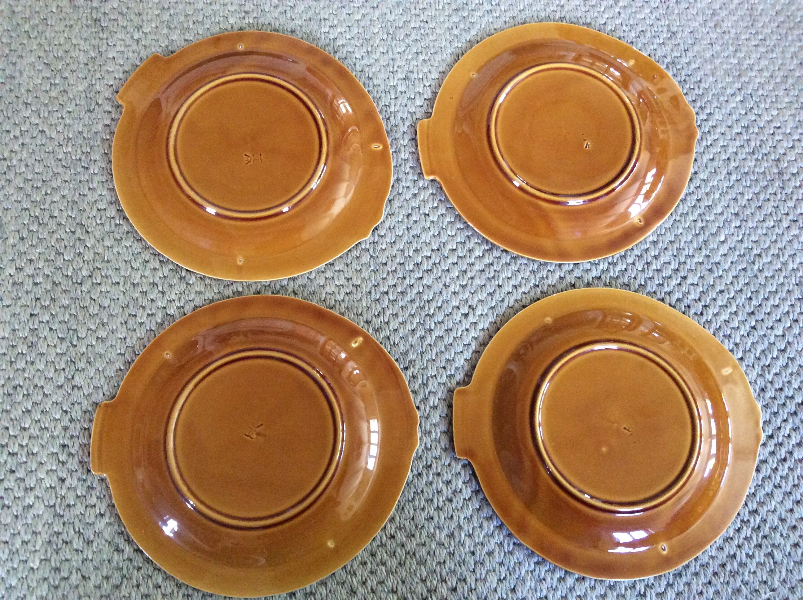 Series of 4 fish plates