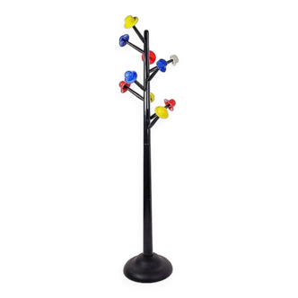 Postmodern coat stand 'Albero dei Cappelli' by Ugo Nespolo for Origlia, 1978