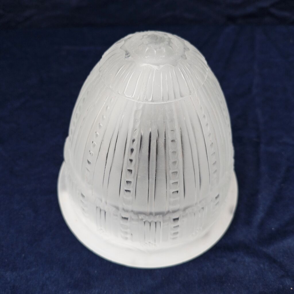 Art deco glass globe signed Muller 40s