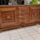 Enfilade oak Brutalist Art Deco 1940s