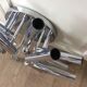 Suspension in chromed metal
