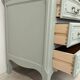 Vintage cherry wood commode refurbished
