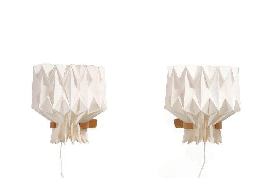 Two wall lamps by Peter Hvidt and Orla Molgaard Nielsen for Le Klint