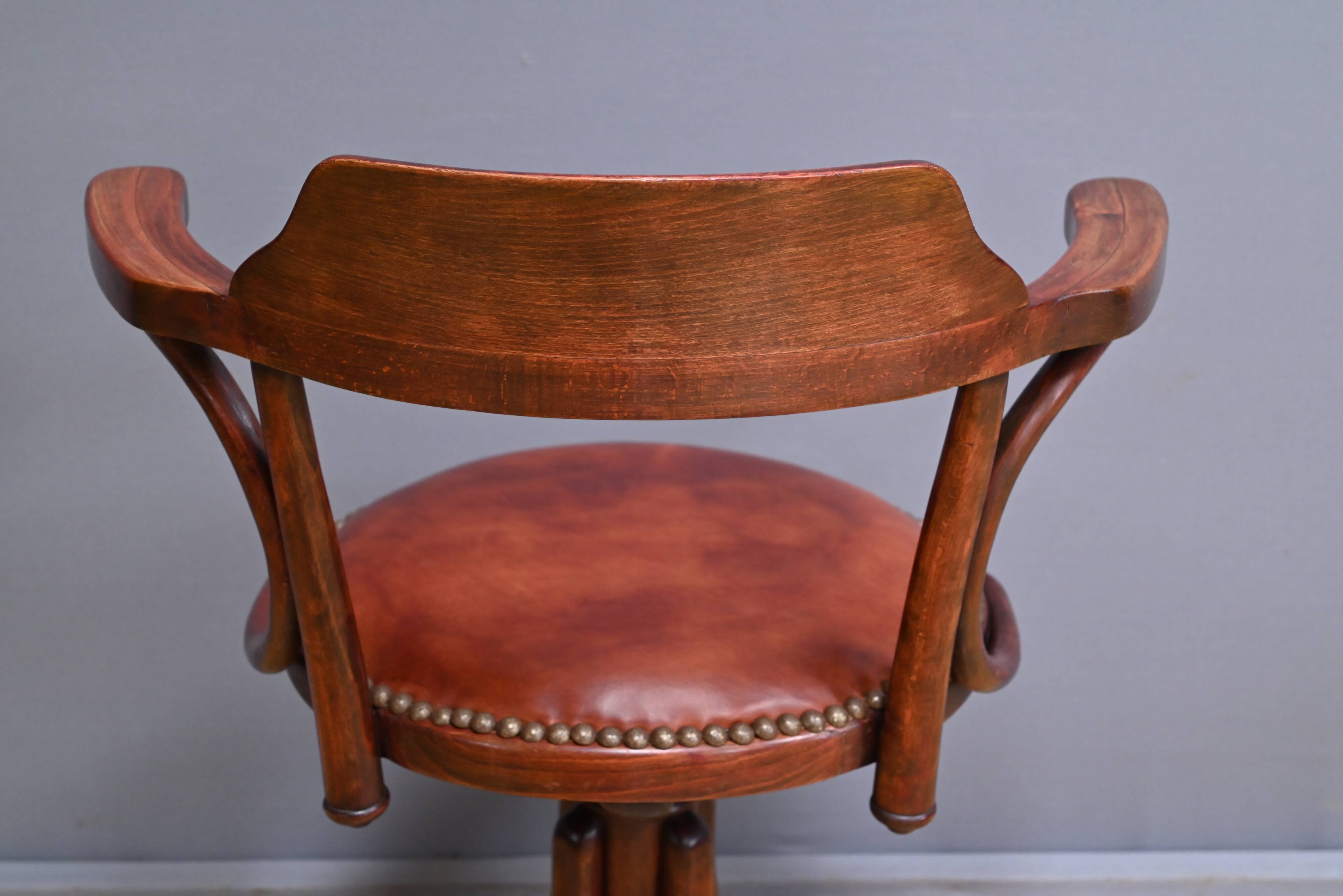 Stained Beech Office Chair  – 1930