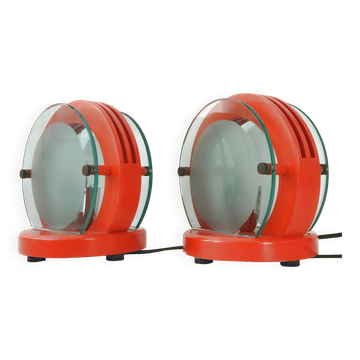 Paire de lampes vintage 1970